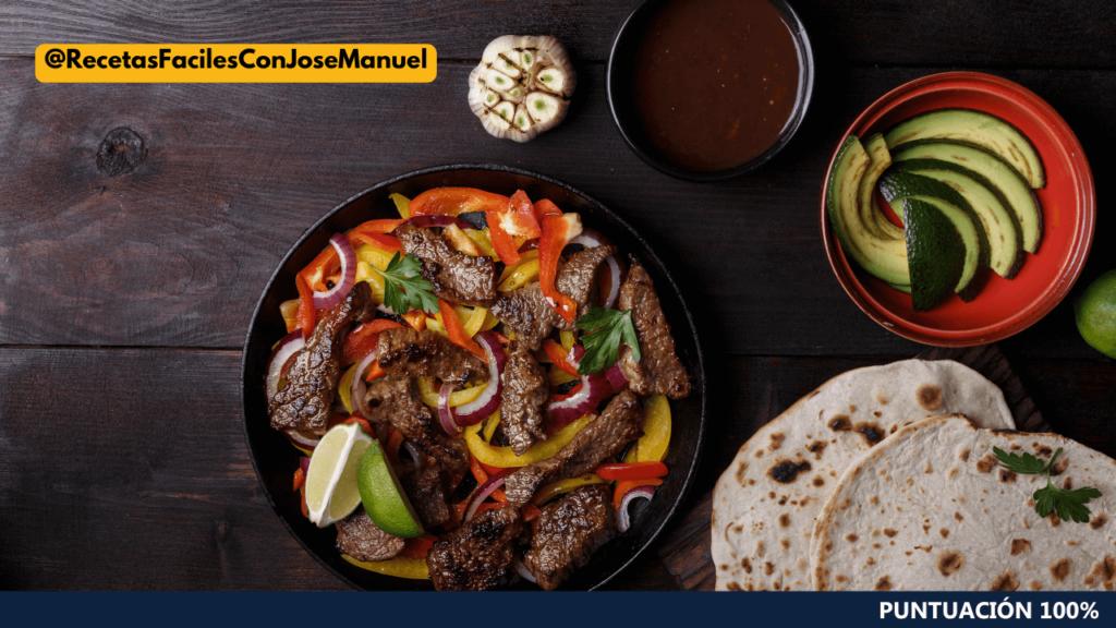 fajitas de ternera