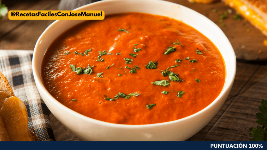 sopa de tomate