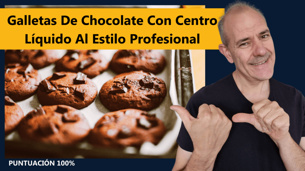 Galletas De Chocolate Con Centro Líquido Al Estilo Profesional