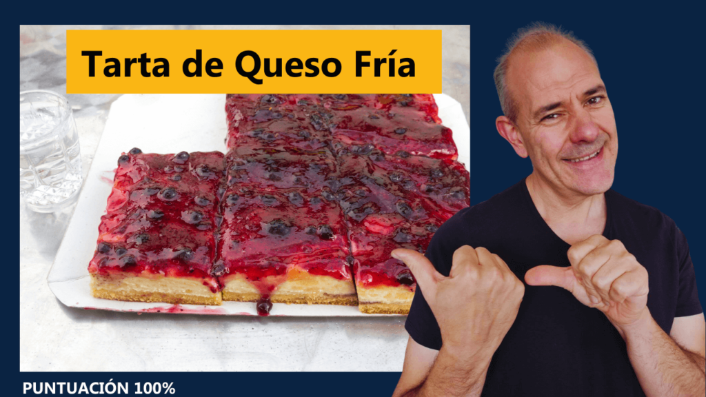 TARTA DE QUESO Con Base De Galletas Y Cobertura De Mermelada