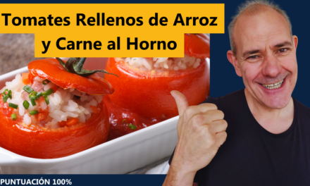 Tomates Rellenos de Arroz y Carne al Horno