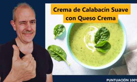 Crema de Calabacín Suave con Queso Crema