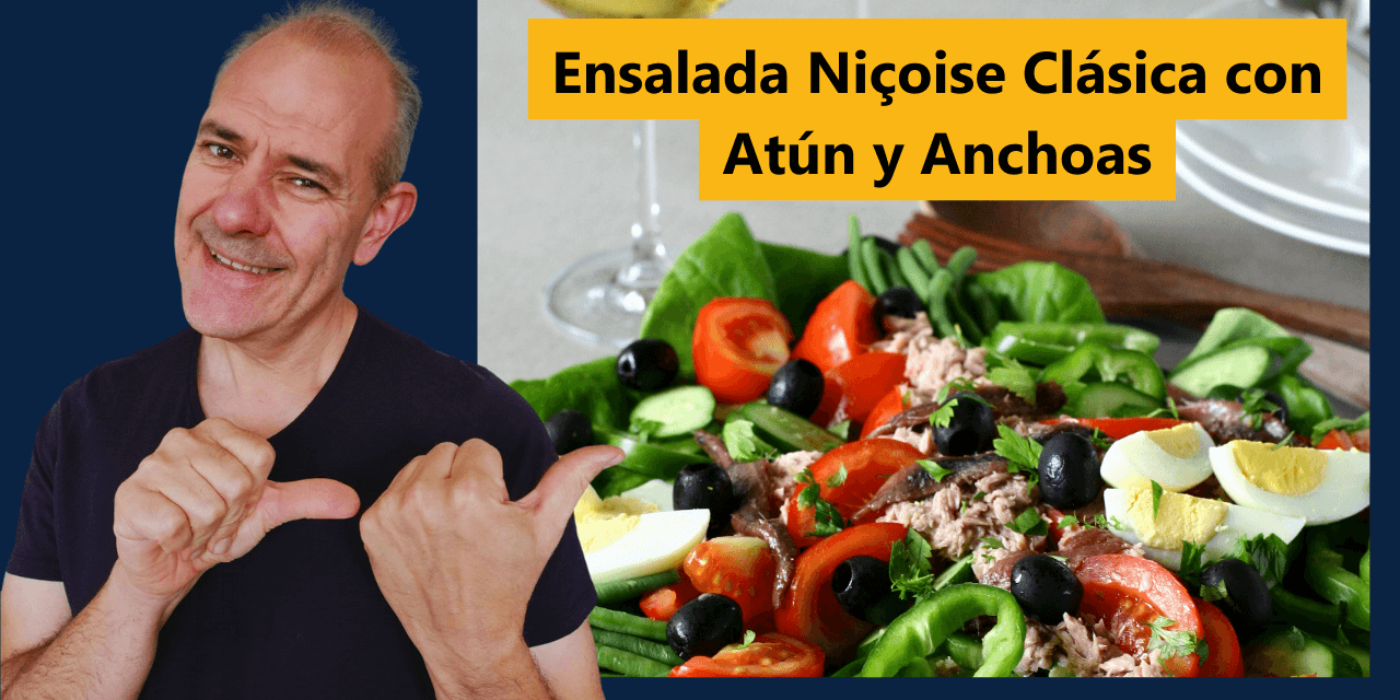 Ensalada Niçoise Clásica con Atún y Anchoas
