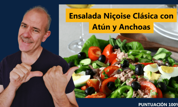 Ensalada Niçoise Clásica con Atún y Anchoas
